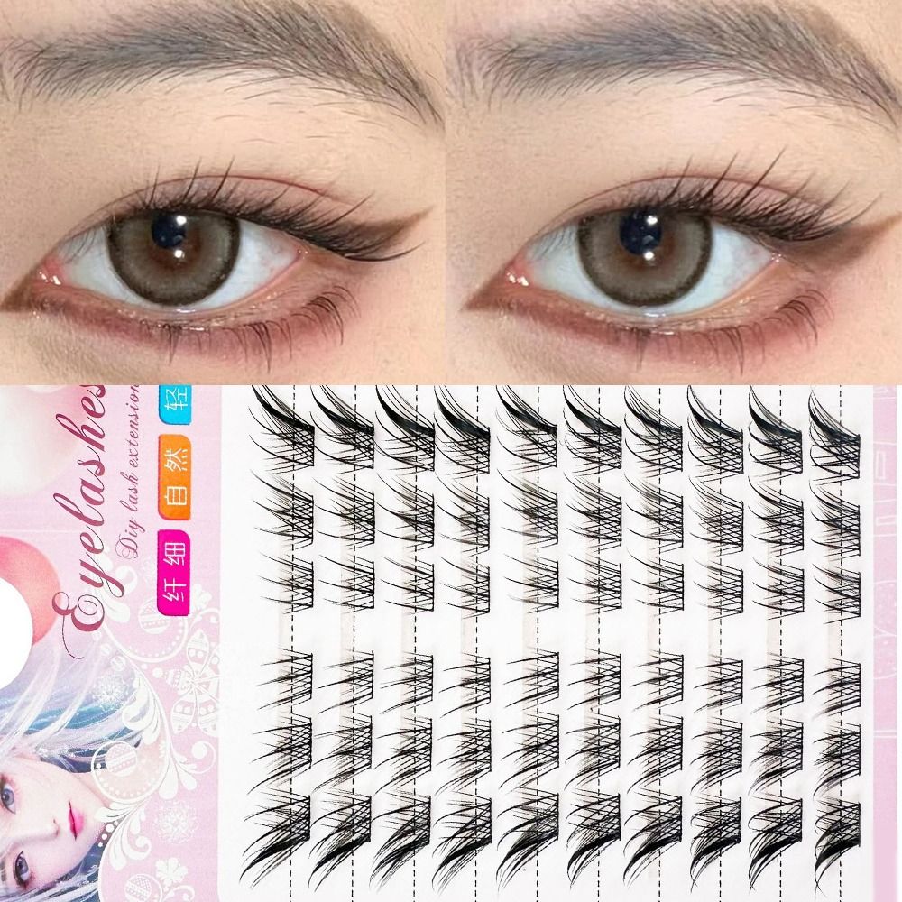 Eyelash Extension Fox Eye - رموش ثلاثية الأبعاد بتأثير عين القطة،