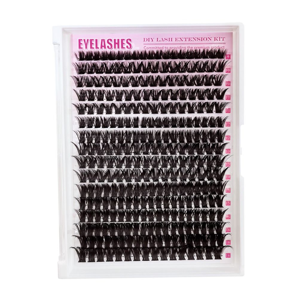 Eyelash Extension Wispy - رموش صناعية بمظهر طبيعي، تصميم مجمع
