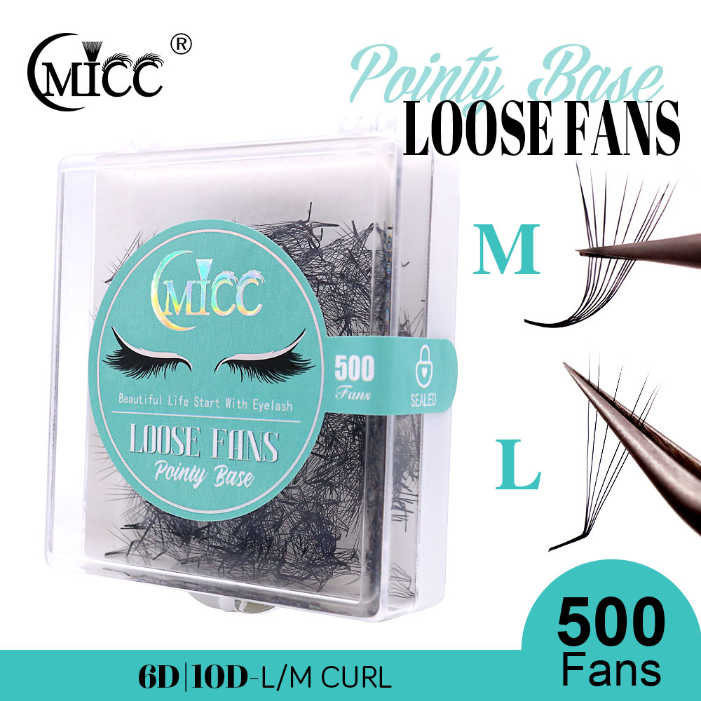 Eyelash Extension Fox Eye - 500 المشجعين 6D 6 مللي متر