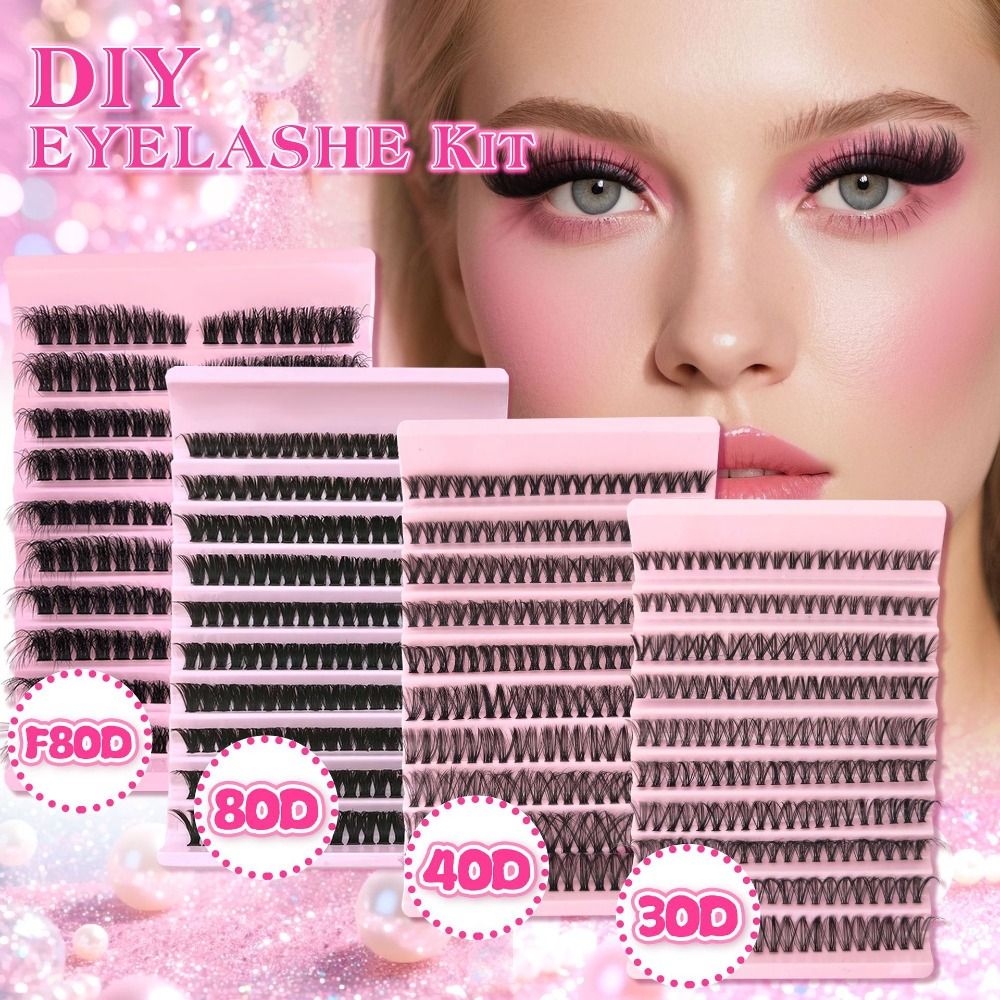 Eyelash Extension Wispy - رموش صناعية بمظهر طبيعي، نمط خفيف،