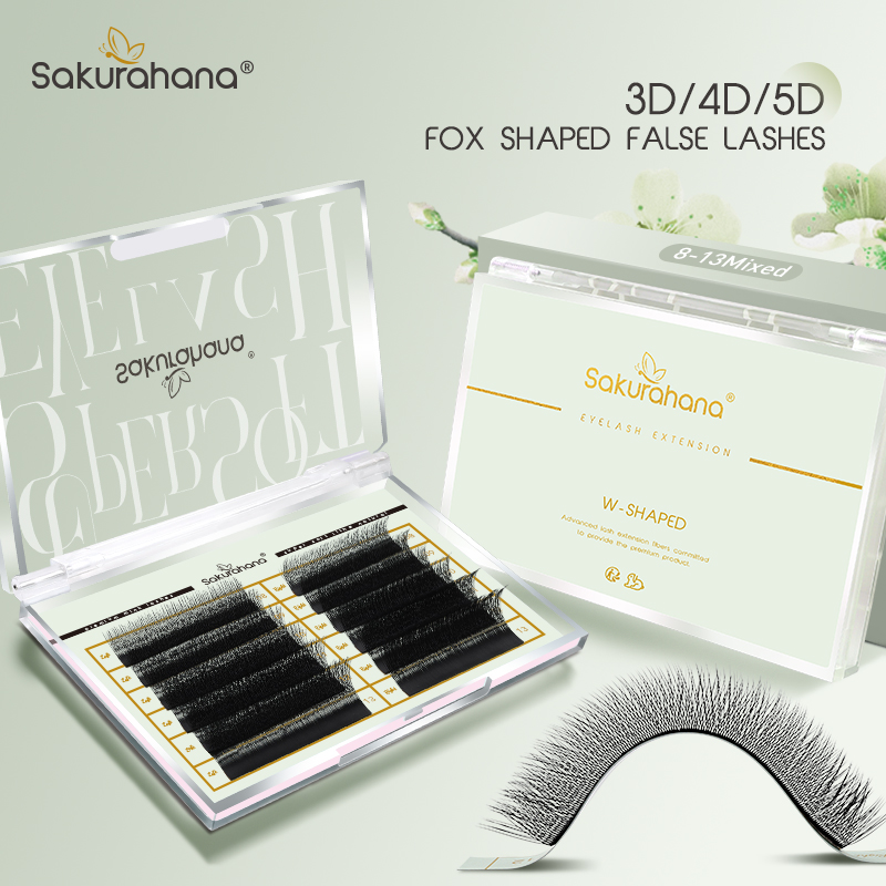 Eyelash Extension Fox Eye - رموش صناعية ثلاثية ورباعية وخماسية الأبعاد