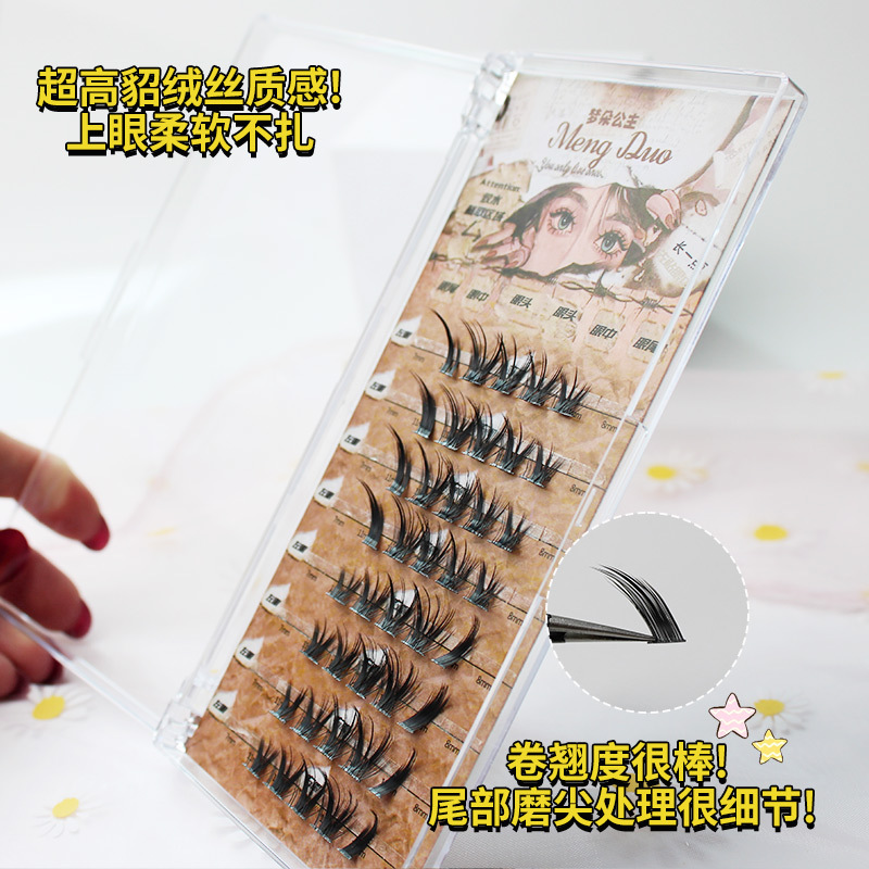 رموش سميكة من المنك للماكياج ، - مراجعة Eyelash Extension Fox Eye وسعره