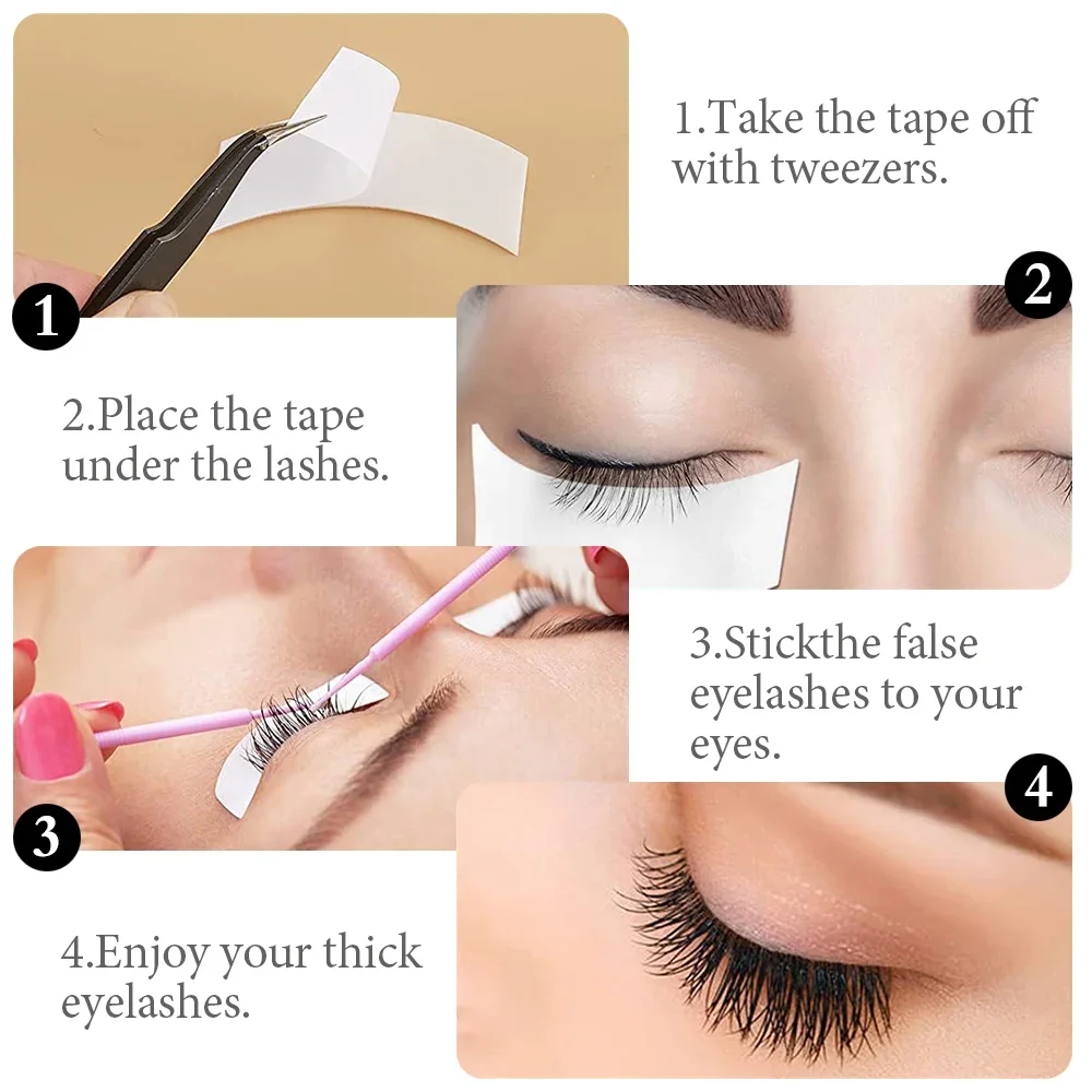 110 قطعة/لفة من لاصقات العين،  - مراجعة Eyelash Extension Glasses وسعره