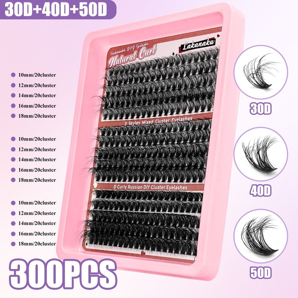 رموش صناعية بطول 9-16 مم، مظهر - مراجعة Eyelash Extension Wispy وسعره