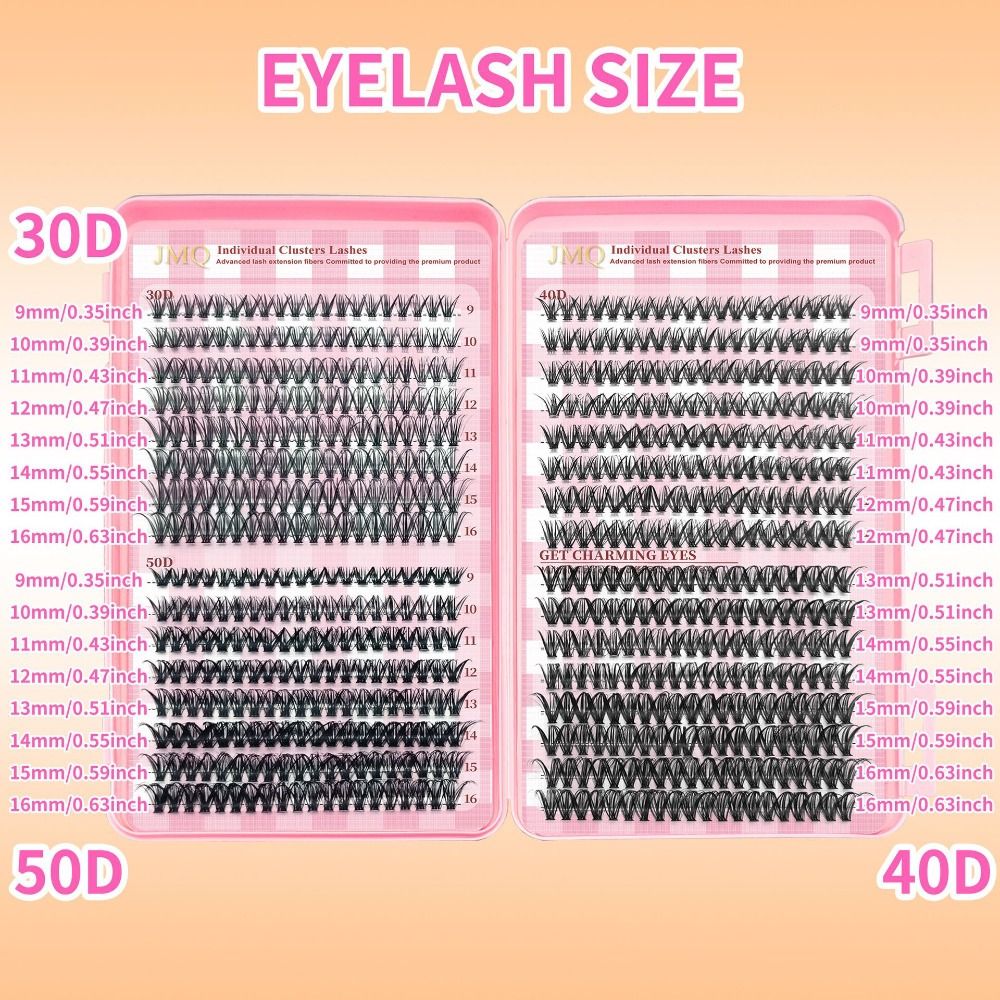 رموش صناعية بطول 9-16 مم، مظهر - مراجعة Eyelash Extension Wispy وسعره