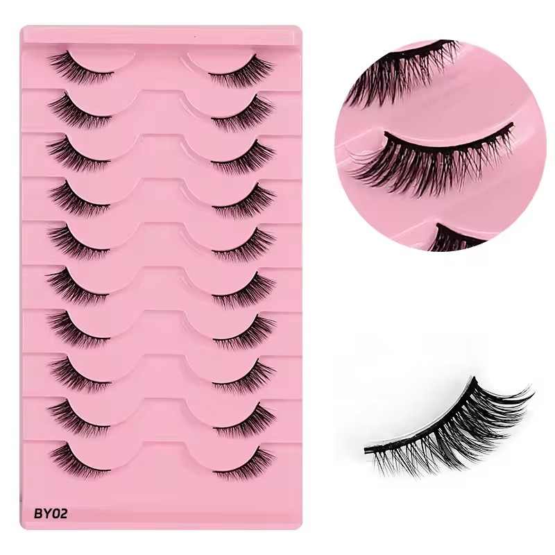 رموش صناعية نصفية من جودوبي، 1 - مراجعة Eyelash Extension Fox Eye وسعره