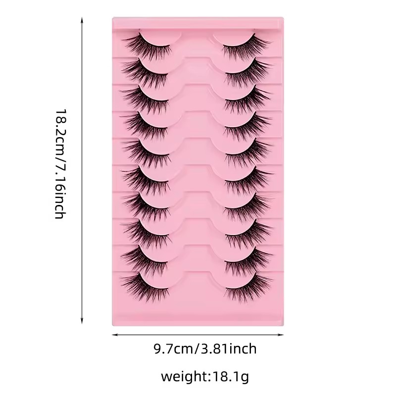 رموش صناعية نصفية من جودوبي، 1 - مراجعة Eyelash Extension Fox Eye وسعره