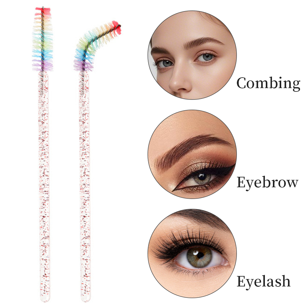 50 قطعة فرشاة رموش كريستالية ق - مراجعة Eyelash Extension Glasses وسعره