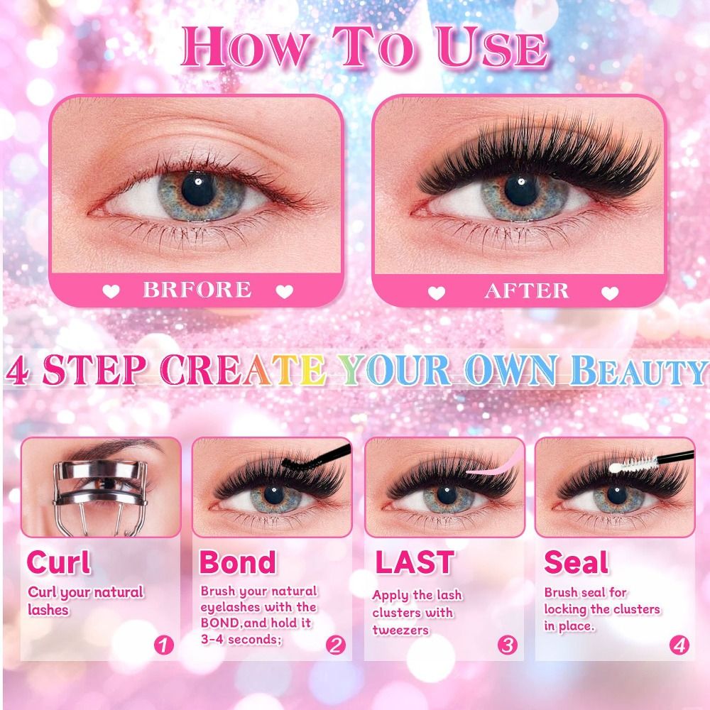 رموش صناعية بمظهر طبيعي، نمط خ - مراجعة Eyelash Extension Wispy وسعره