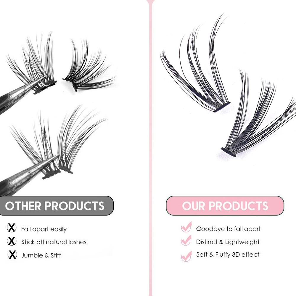 رموش صناعية طبيعية المظهر بطول - مراجعة Eyelash Extension Wispy وسعره