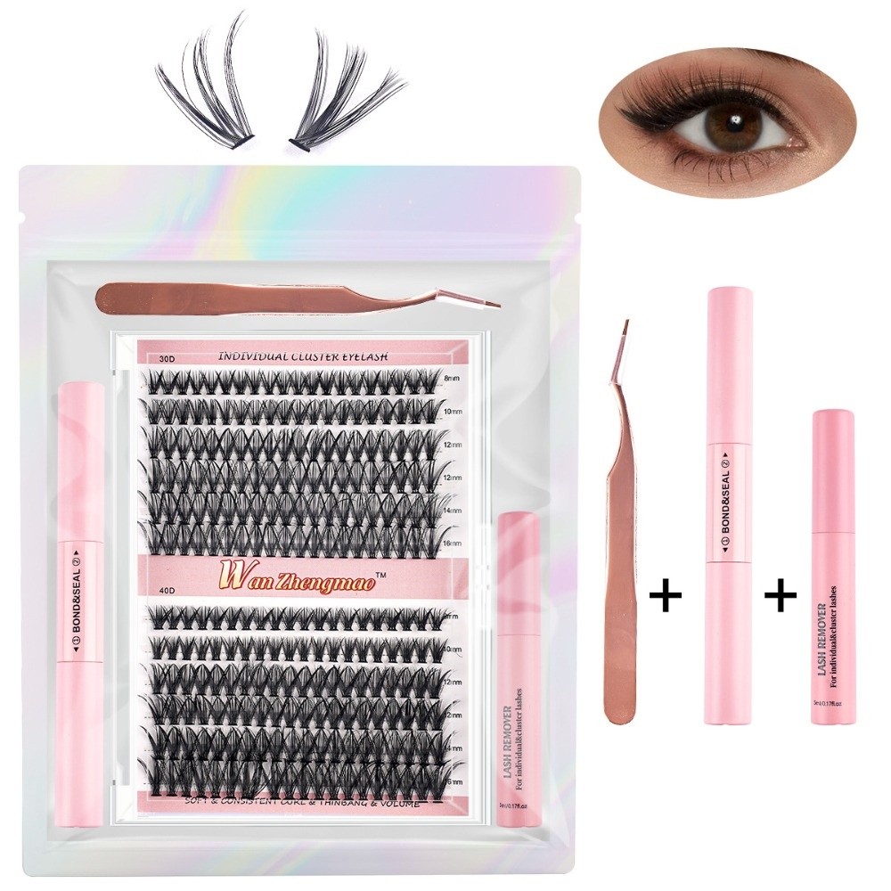رموش صناعية بطول 8-16 مم، طقم  - مراجعة Eyelash Extension Wispy وسعره