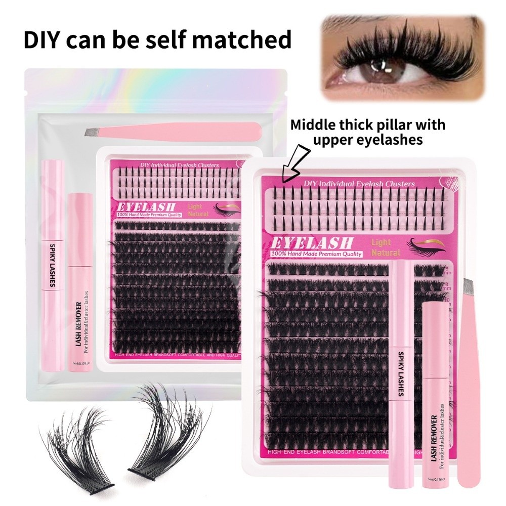 رموش صناعية طبيعية المظهر بطول - مراجعة Eyelash Extension Wispy وسعره
